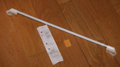 Tringle Rideau Extensible, Barre de Rideau sans Percage en PVC